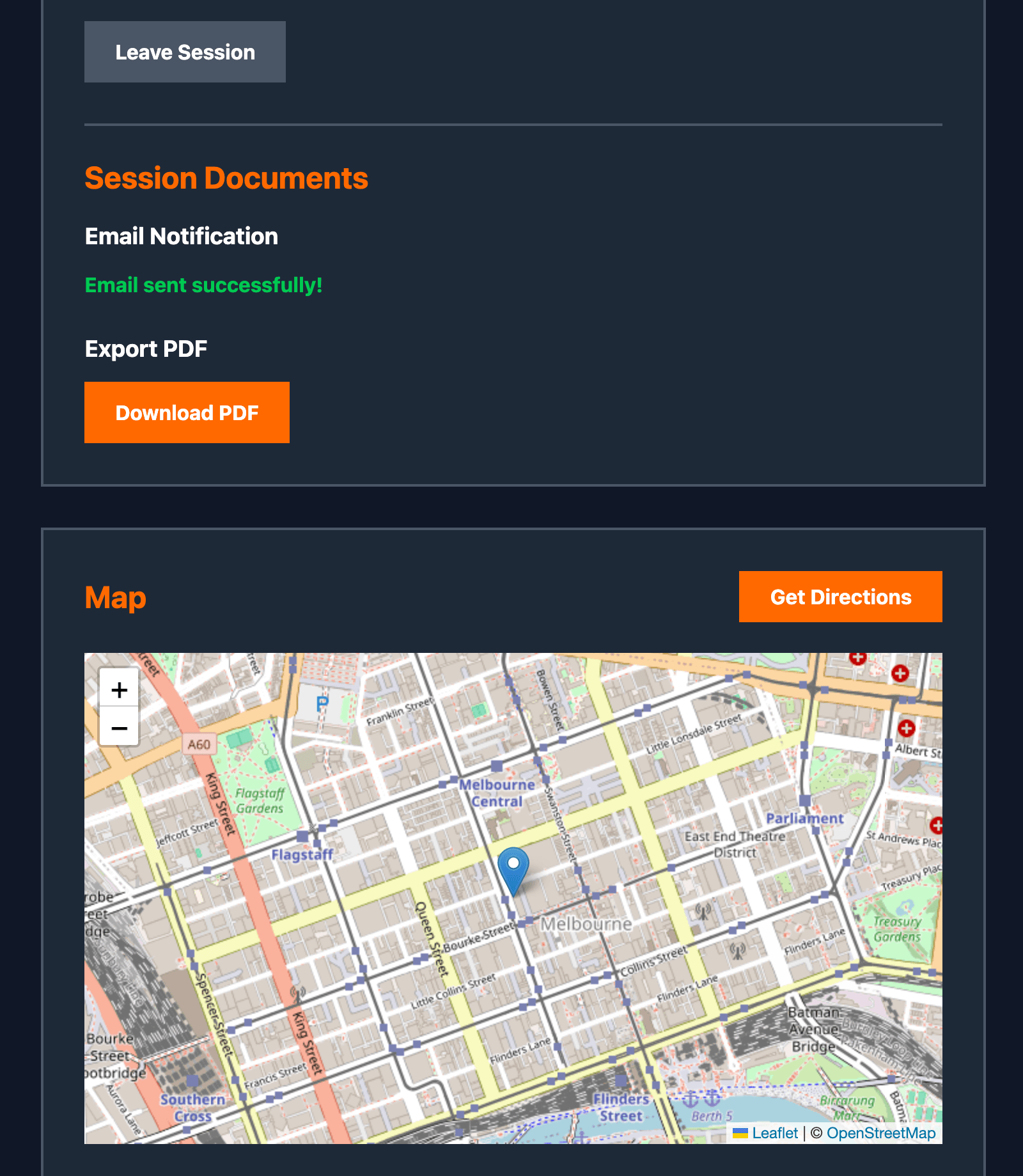 Email Notification System screenshot