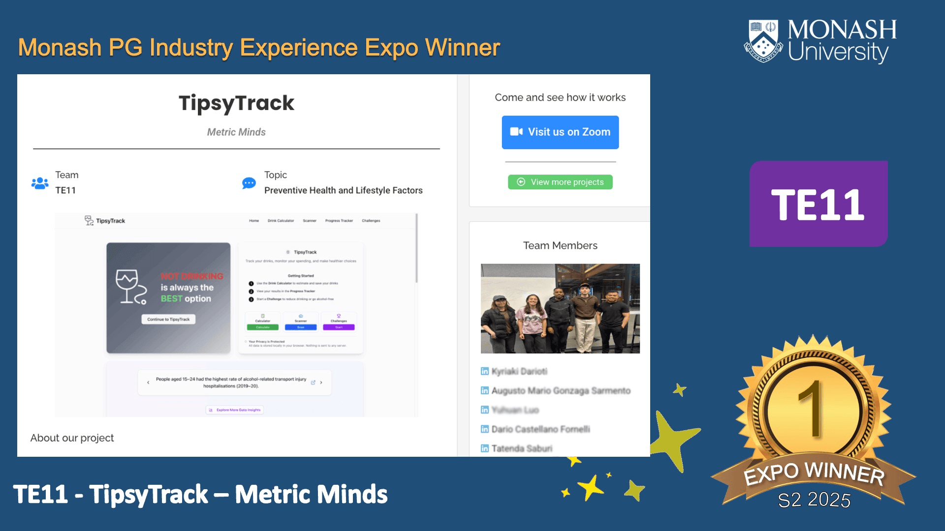 Monash IE Expo Winner screenshot