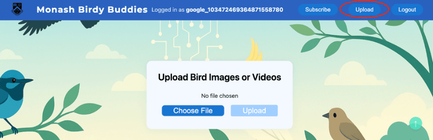 Upload Media Files screenshot